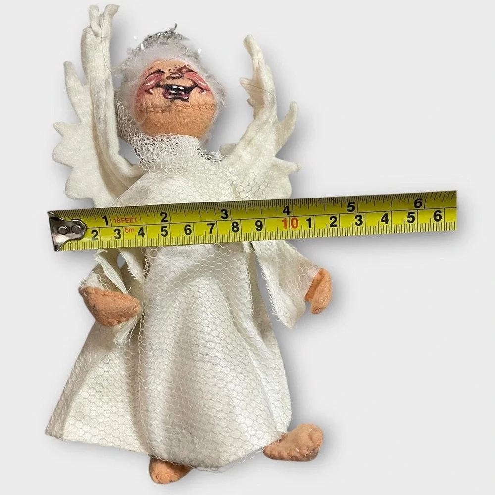 Annalee Vintage Mobilitee Dolls Angel Meredith Tree Topper Doll White Christmas